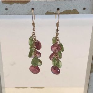 14K gold filled dangle earrings